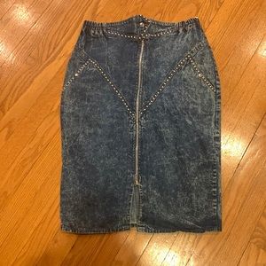 Retro Jean Skirt
